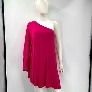 UEC Marciano 1-shoulder hot pink mini dress size XS